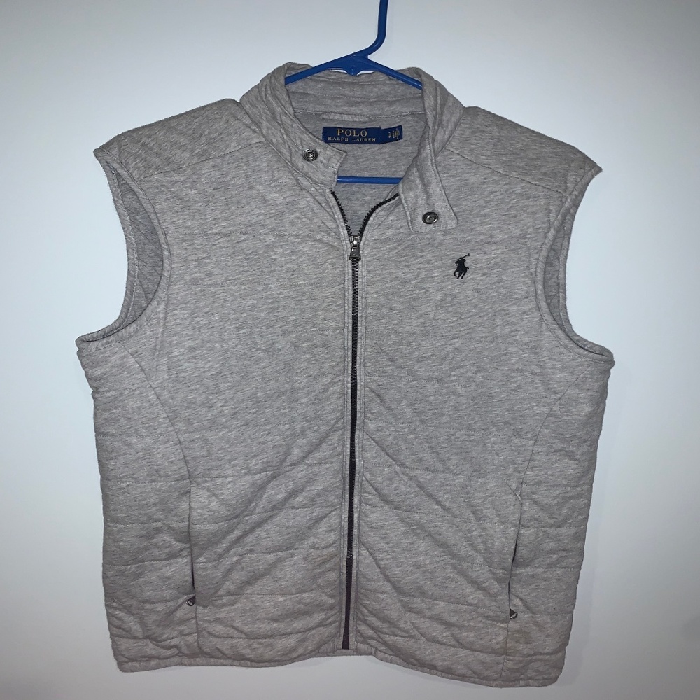 Ralph Lauren Quilted Vest Gray Sz S